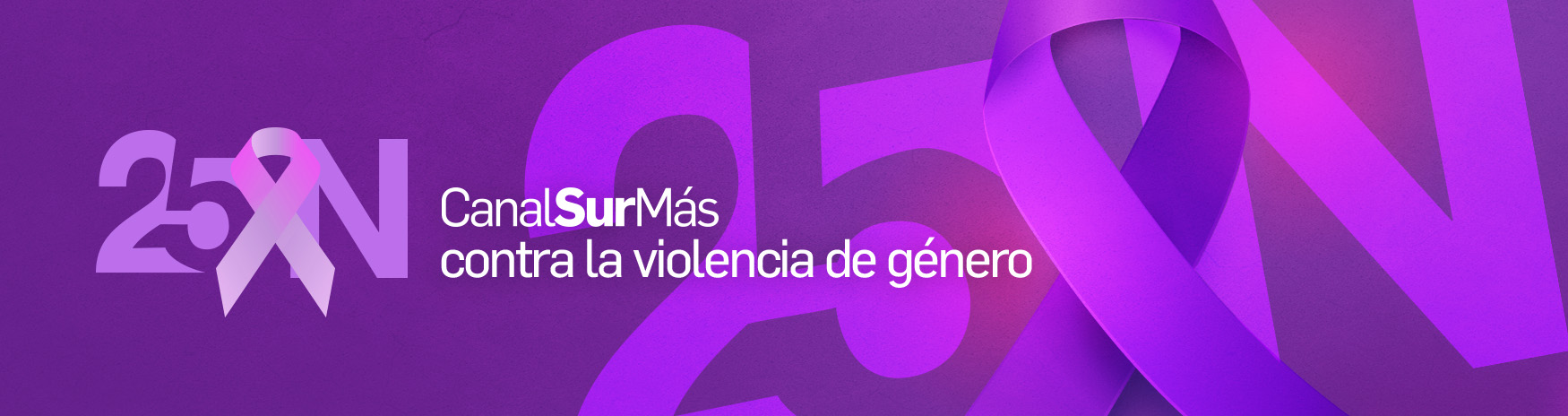 25N CanalSur contra la violencia de género Banner Web 1750x464